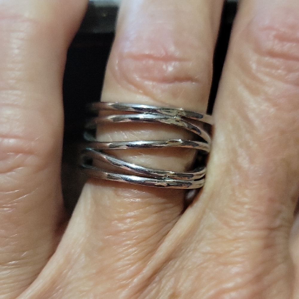 Stainless Steel Strand Band Ring